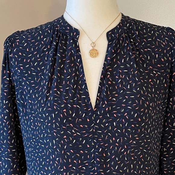 Anthropologie Navy Blue Mini Dress - Picture 4 of 9